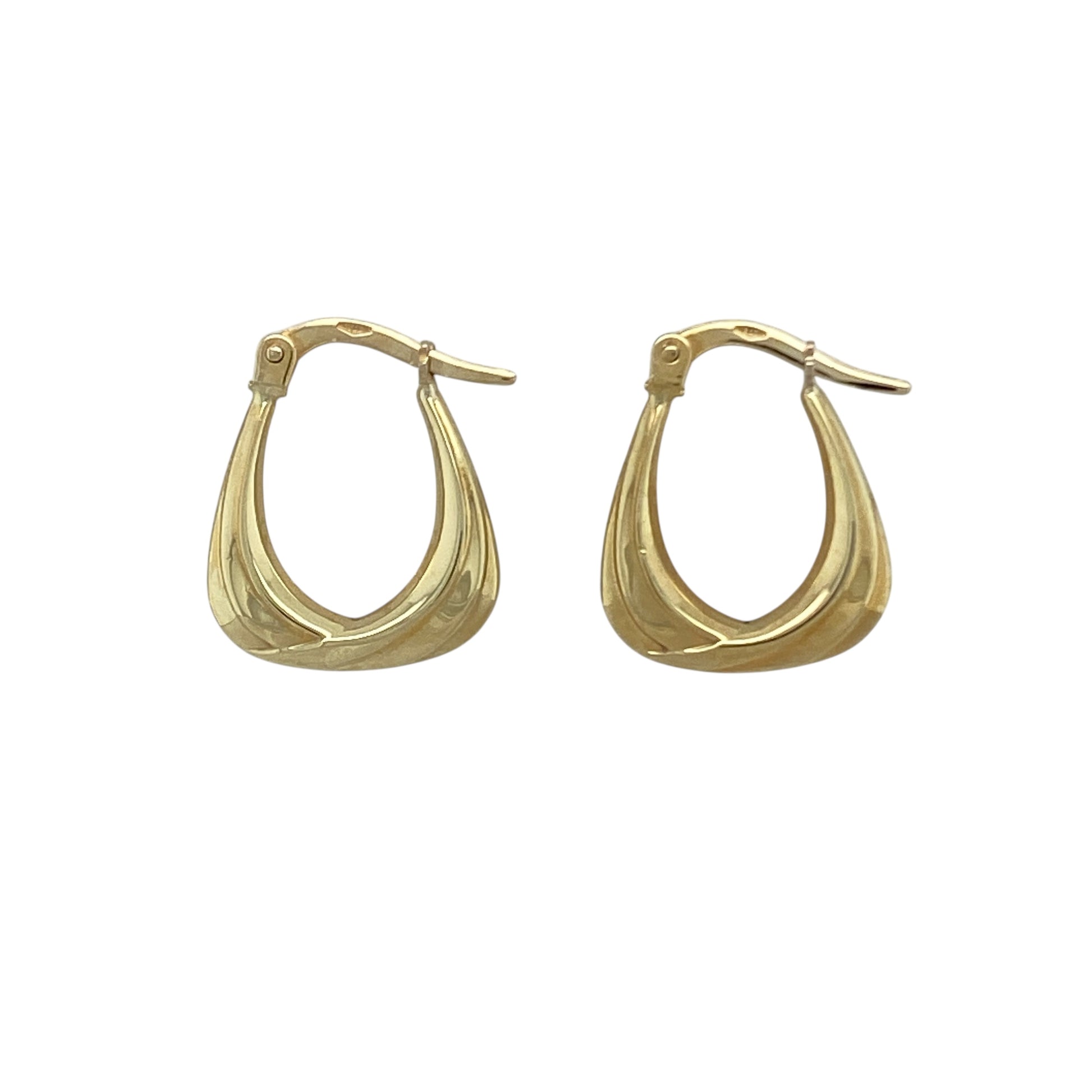 9ct Gold Small Handbag Creole Earrings