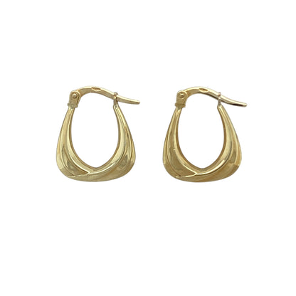 9ct Gold Small Handbag Creole Earrings