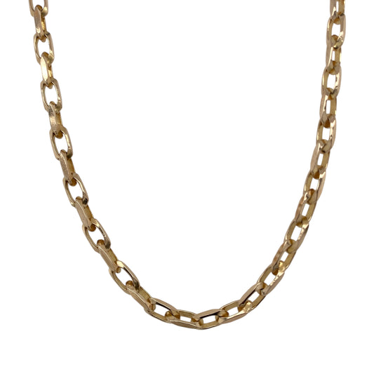 9ct Gold 18" Faceted Belcher Chain