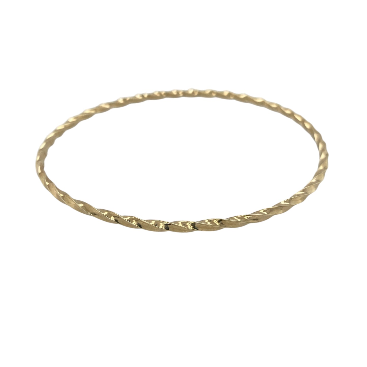 9ct Gold Twisted Bangle