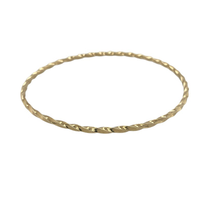 9ct Gold Twisted Bangle