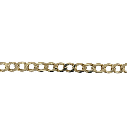 9ct Gold 9" Curb Bracelet