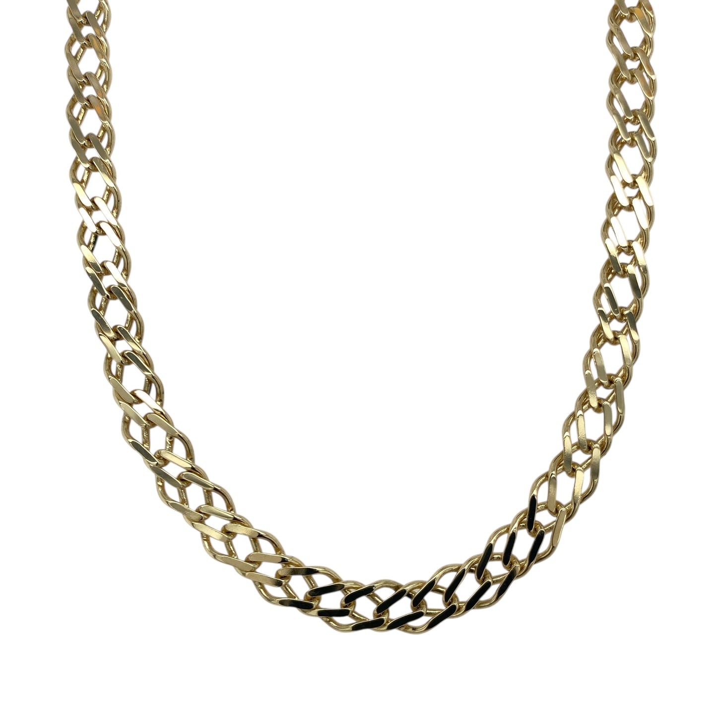 9ct Gold 18" Double Curb Chain
