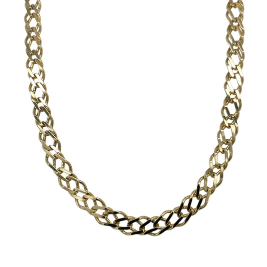 9ct Gold 18" Double Curb Chain