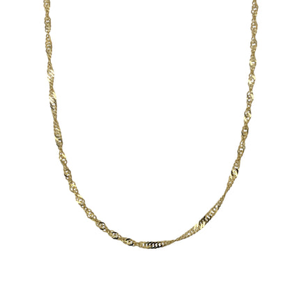 9ct Gold 24" Singapore Chain