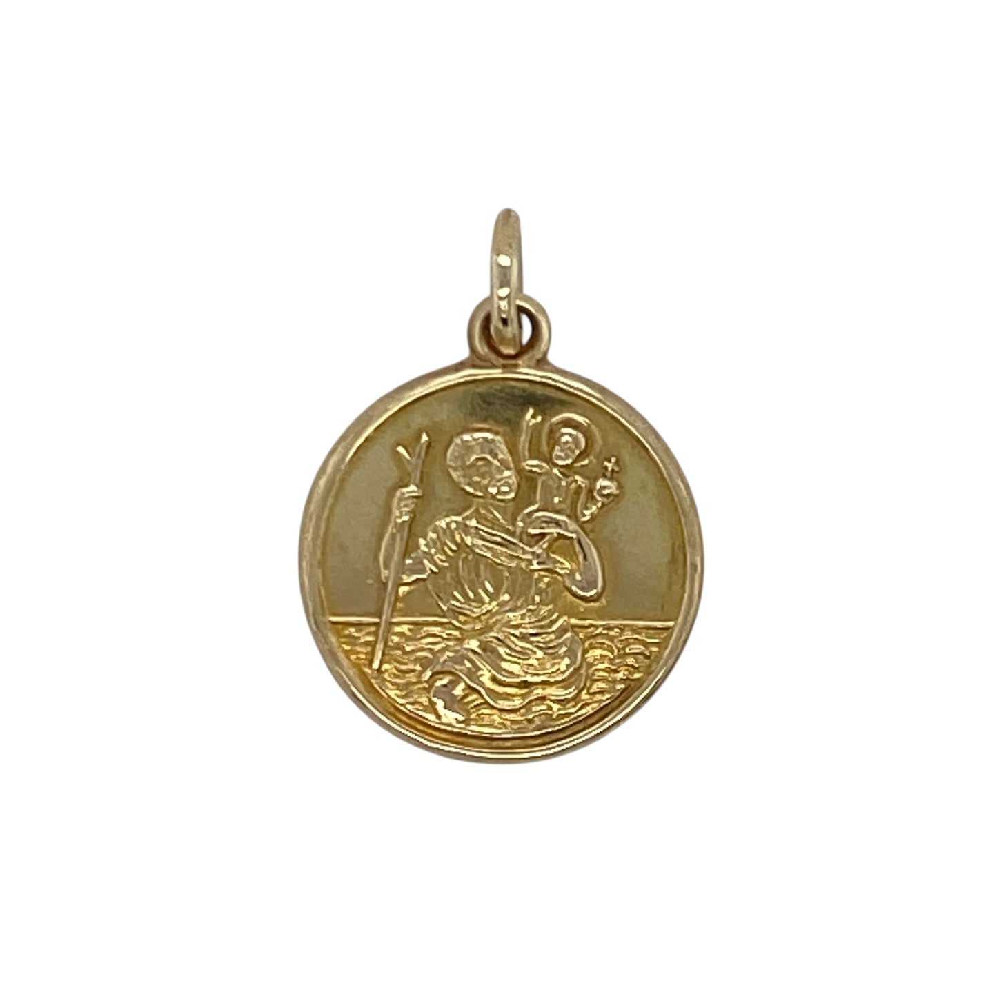 9ct Gold St Christopher Pendant