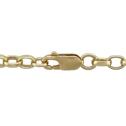 Bring bold character and warm golden tone to your collection with this pre-owned 9ct yellow gold belcher chain—an elegant piece offering timeless style and substantial presence.

Design: This 24" belcher chain features 4mm rounded links that create a strong, classic look suitable for wearing alone or with a favourite pendant.
Material: Made from 9-carat yellow gold, the chain displays a polished, radiant finish that enhances its rich golden shine.