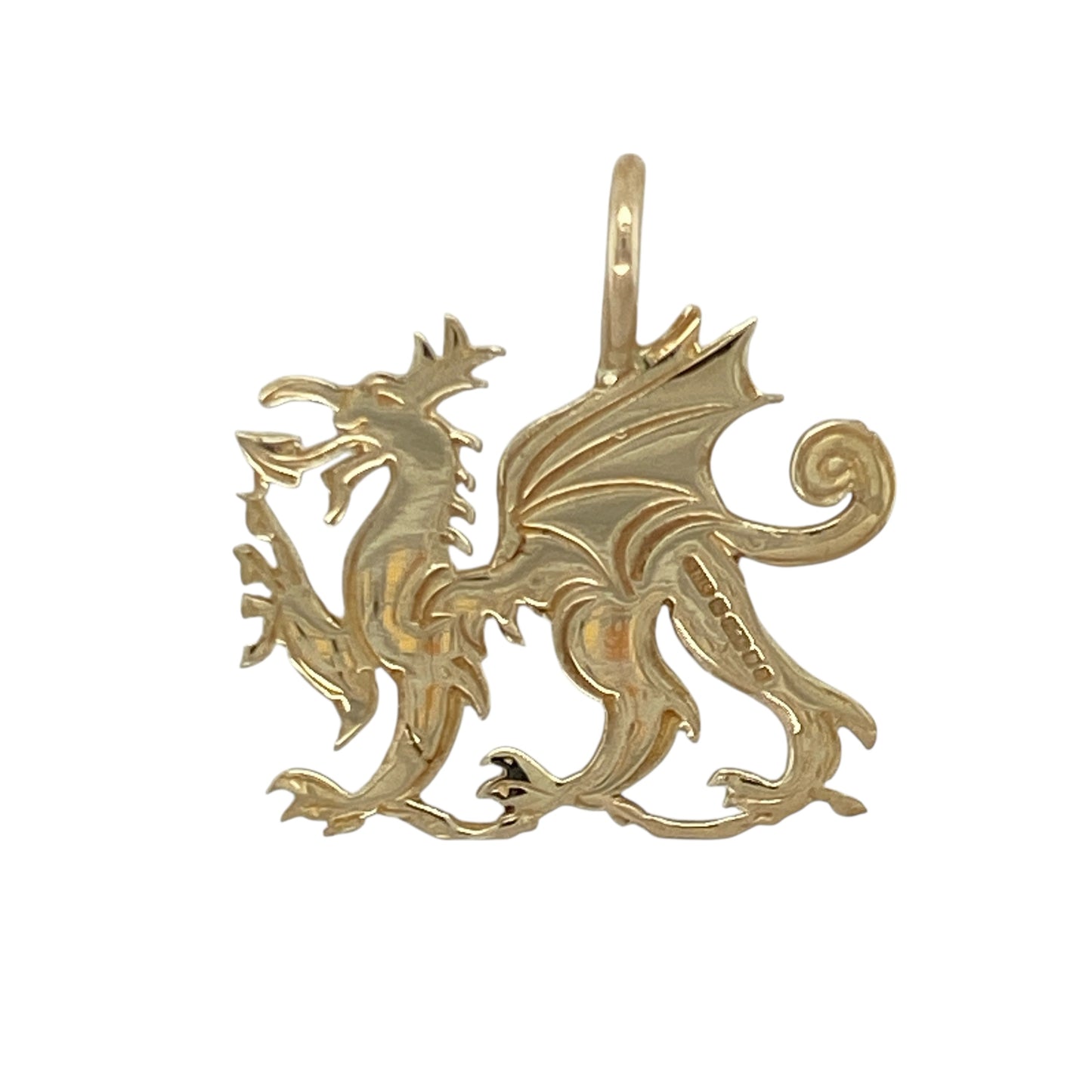9ct Gold Welsh Dragon Pendant