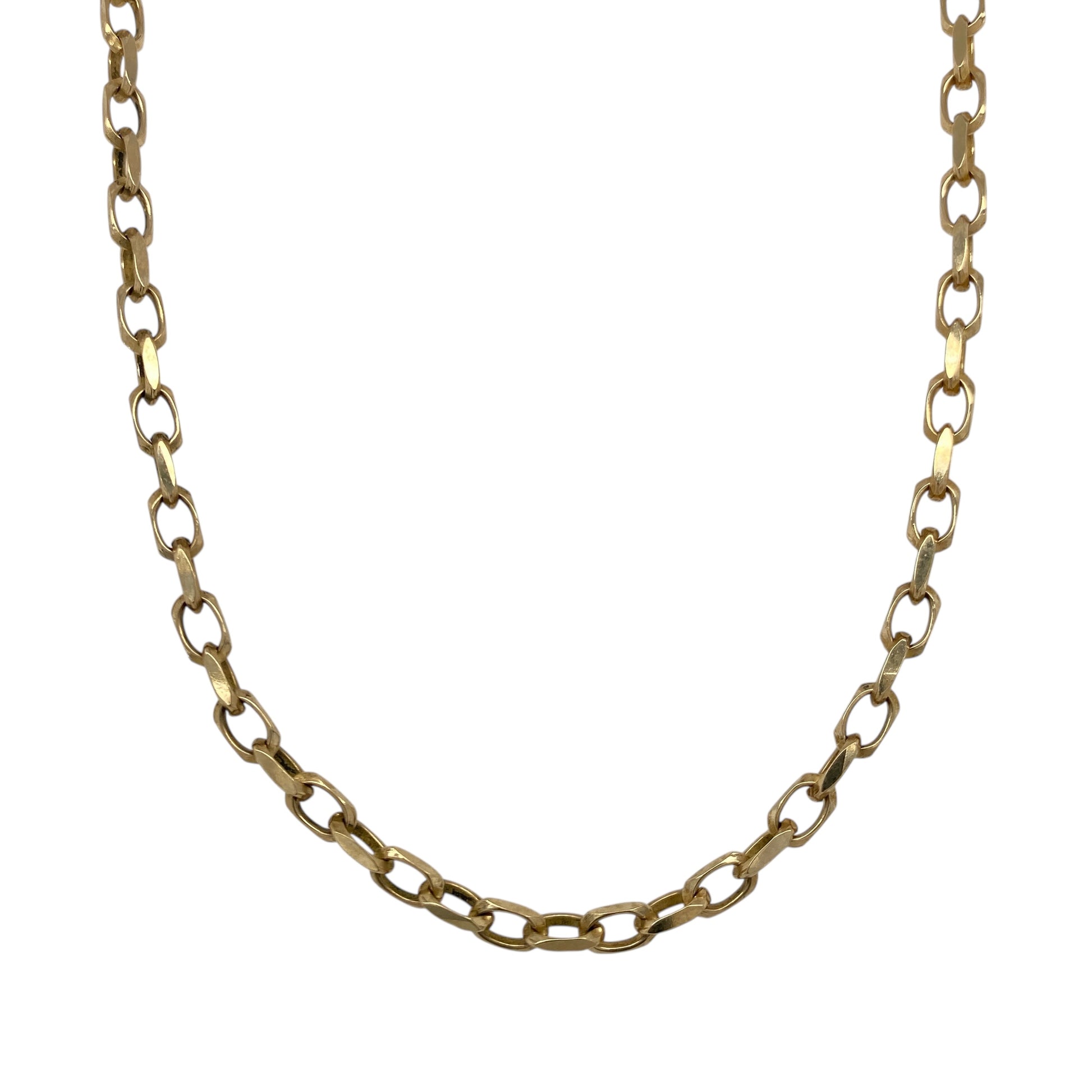 9ct Gold 20" Faceted Belcher Chain
