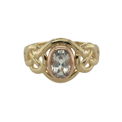 9ct Gold & Topaz Set Clogau Ring