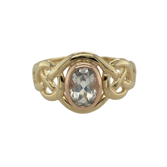 9ct Gold & Topaz Set Clogau Ring