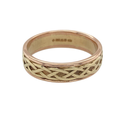9ct Gold Clogau Celtic Weave Band Ring