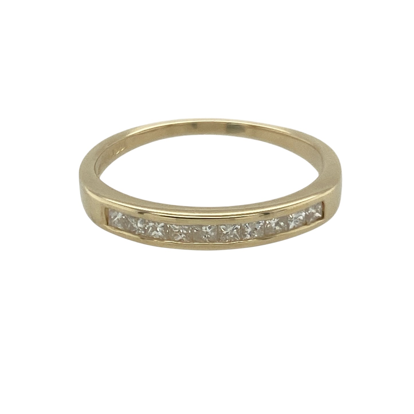 9ct Gold & Diamond Set Band Ring