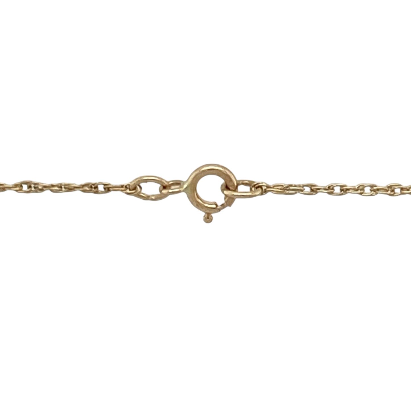 9ct Gold Diamond & Blue Topaz Set 18" Necklace