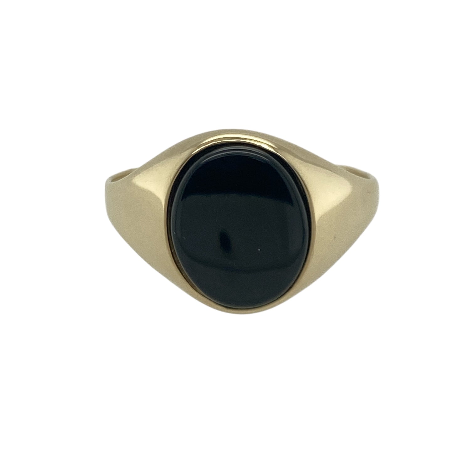 9ct Gold & Onyx Set Oval Signet Ring