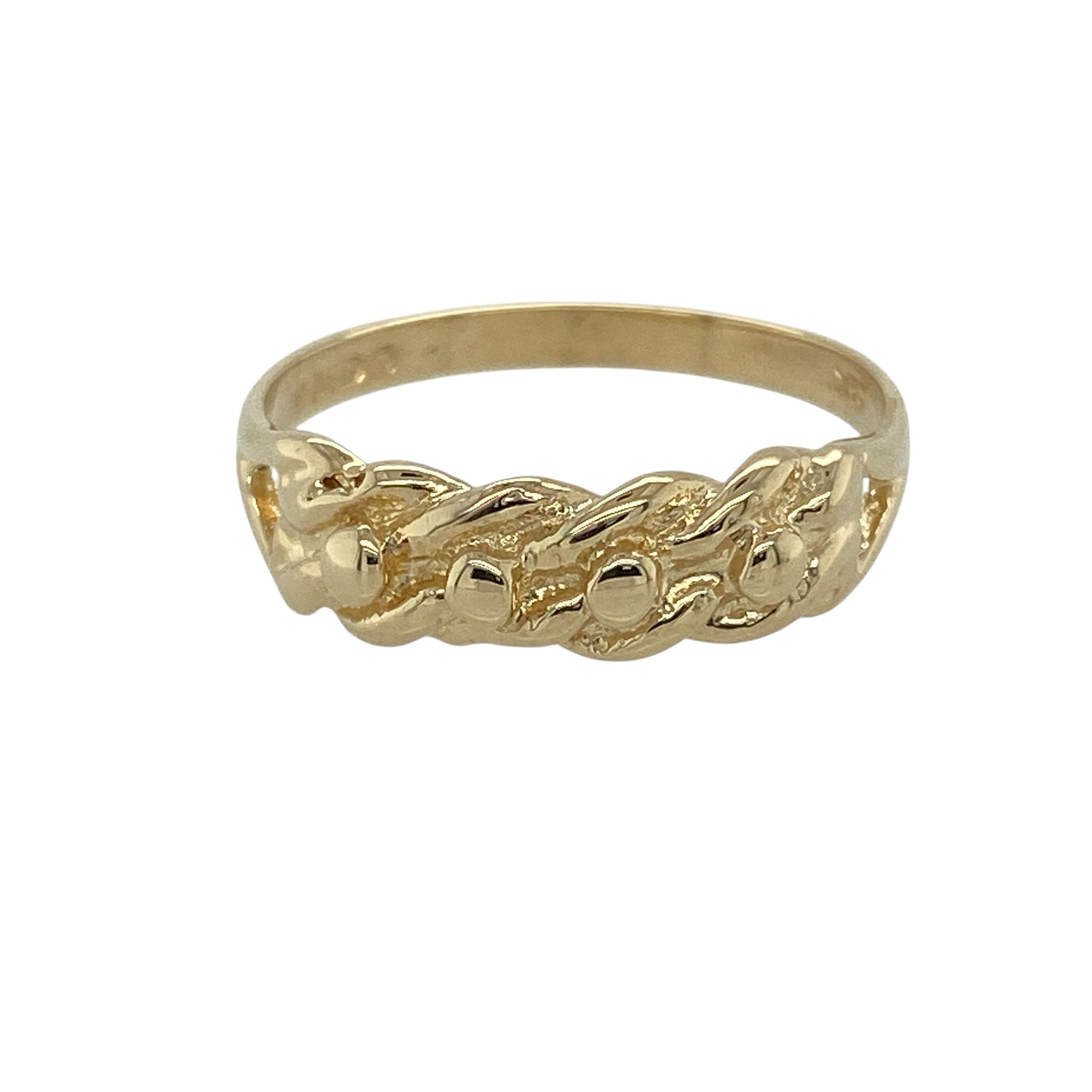 9ct Gold Keeper Style Band Ring