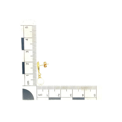 9ct Gold & Pearl Set Drop Earrings