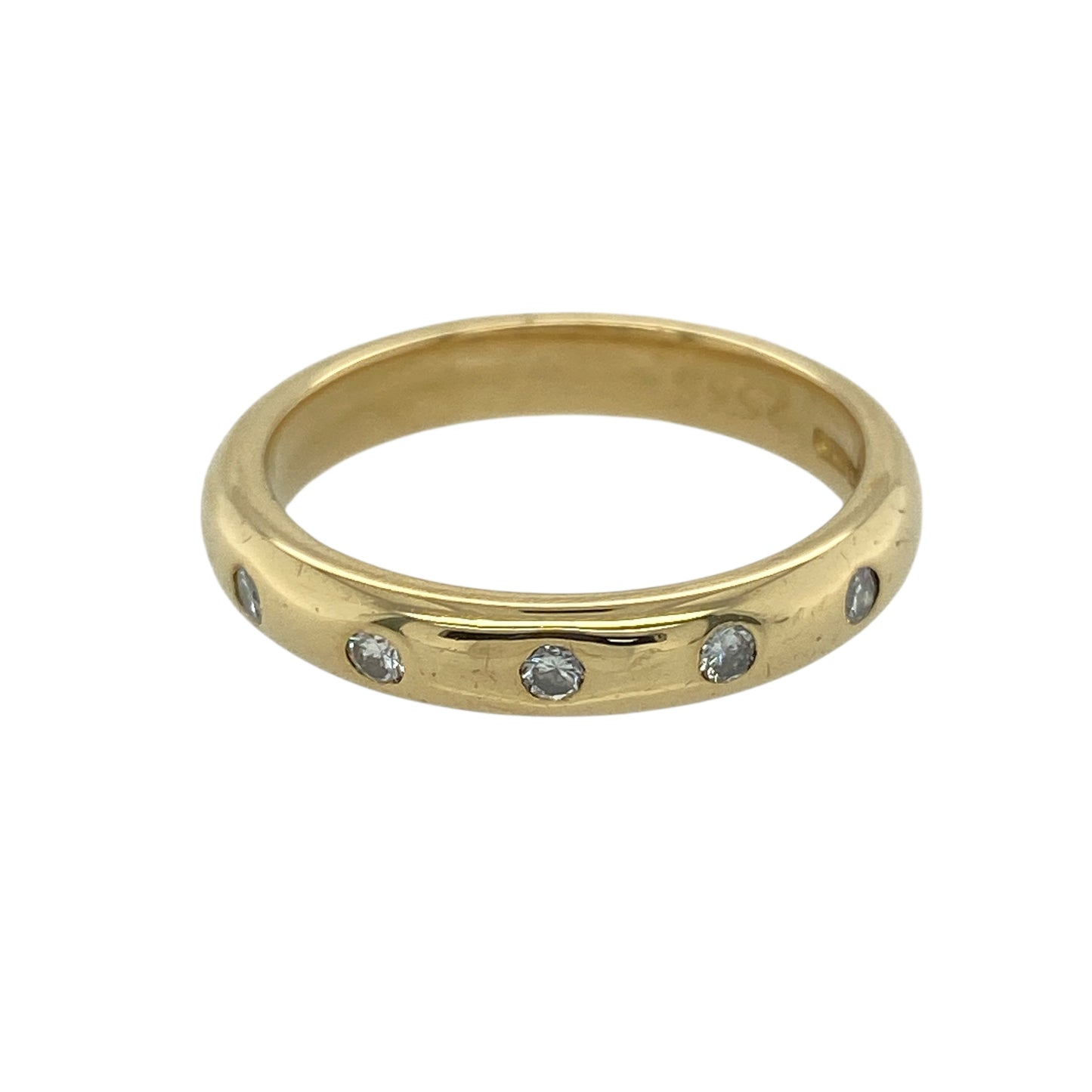 18ct Gold & Diamond Set Band Ring