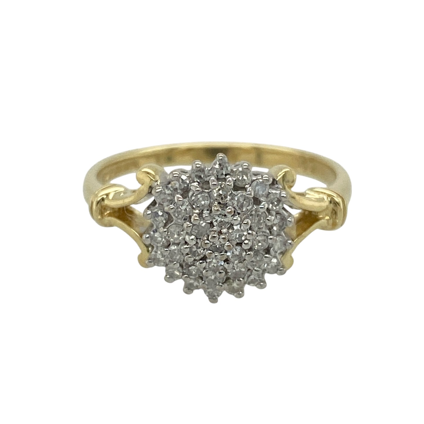 18ct Gold & Diamond Set Cluster Ring
