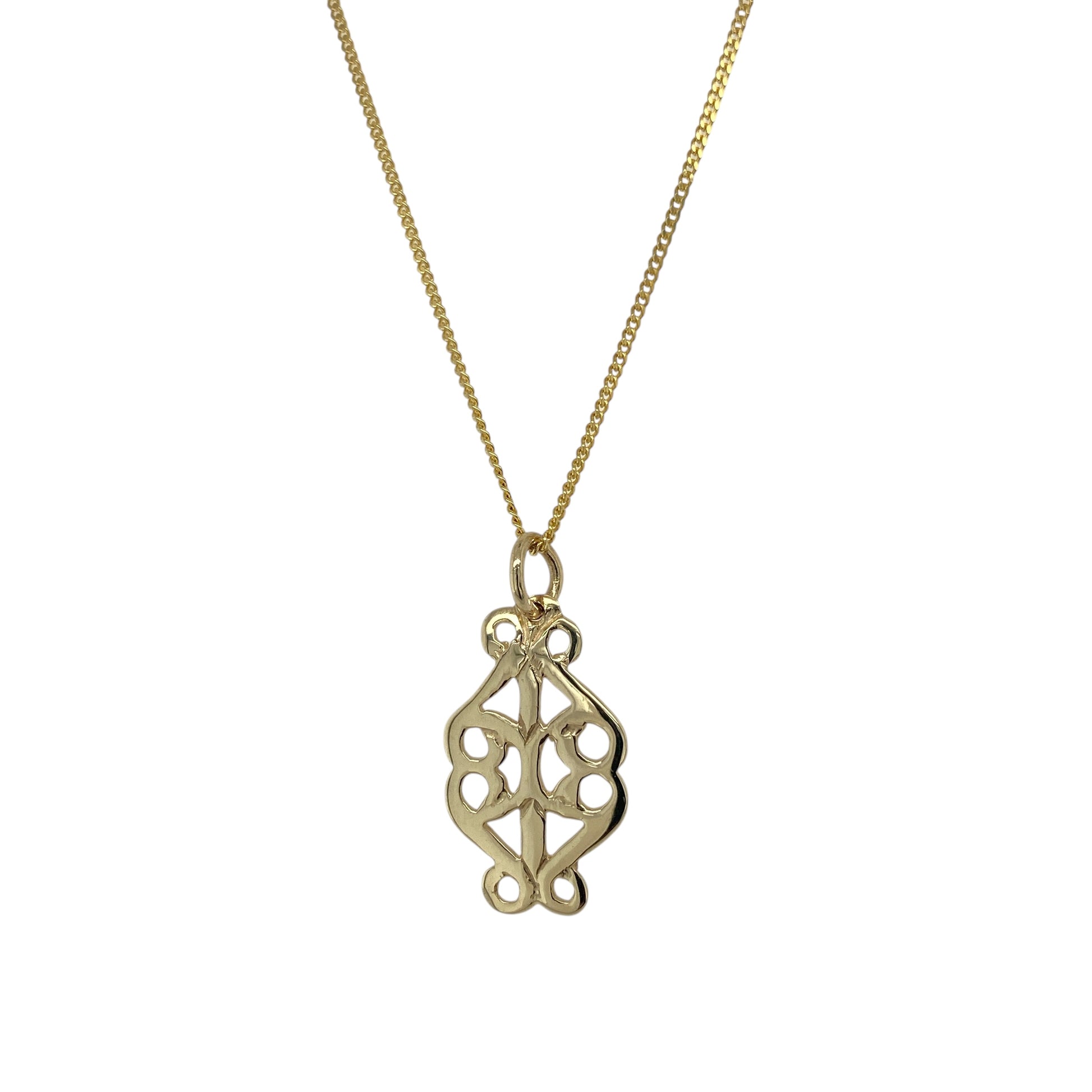 9ct Gold Filigree 18" Necklace