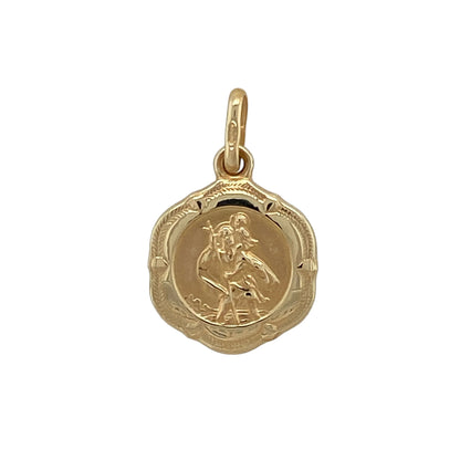 9ct Gold St Christopher Pendant