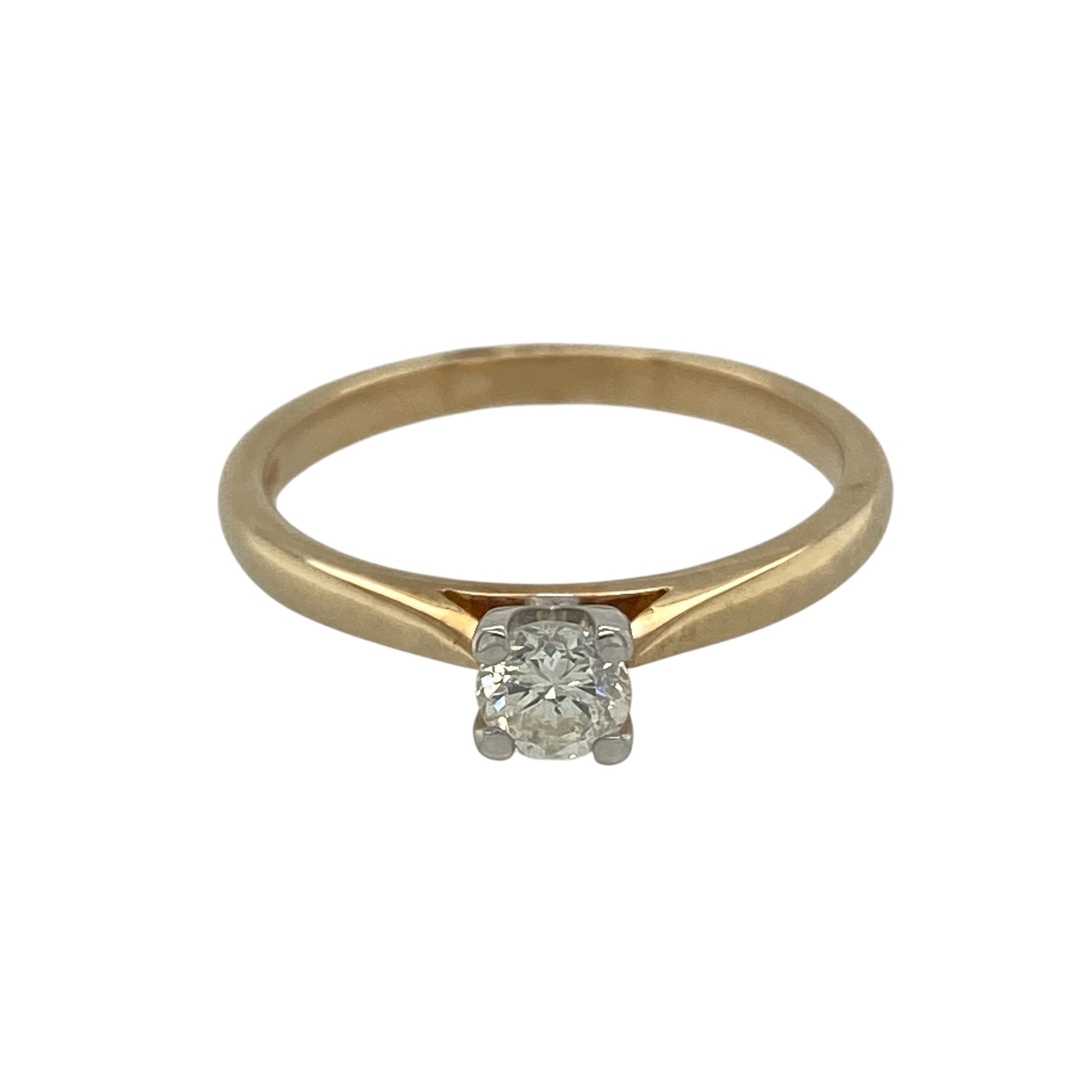 New 9ct Gold & Diamond Set Solitaire Ring