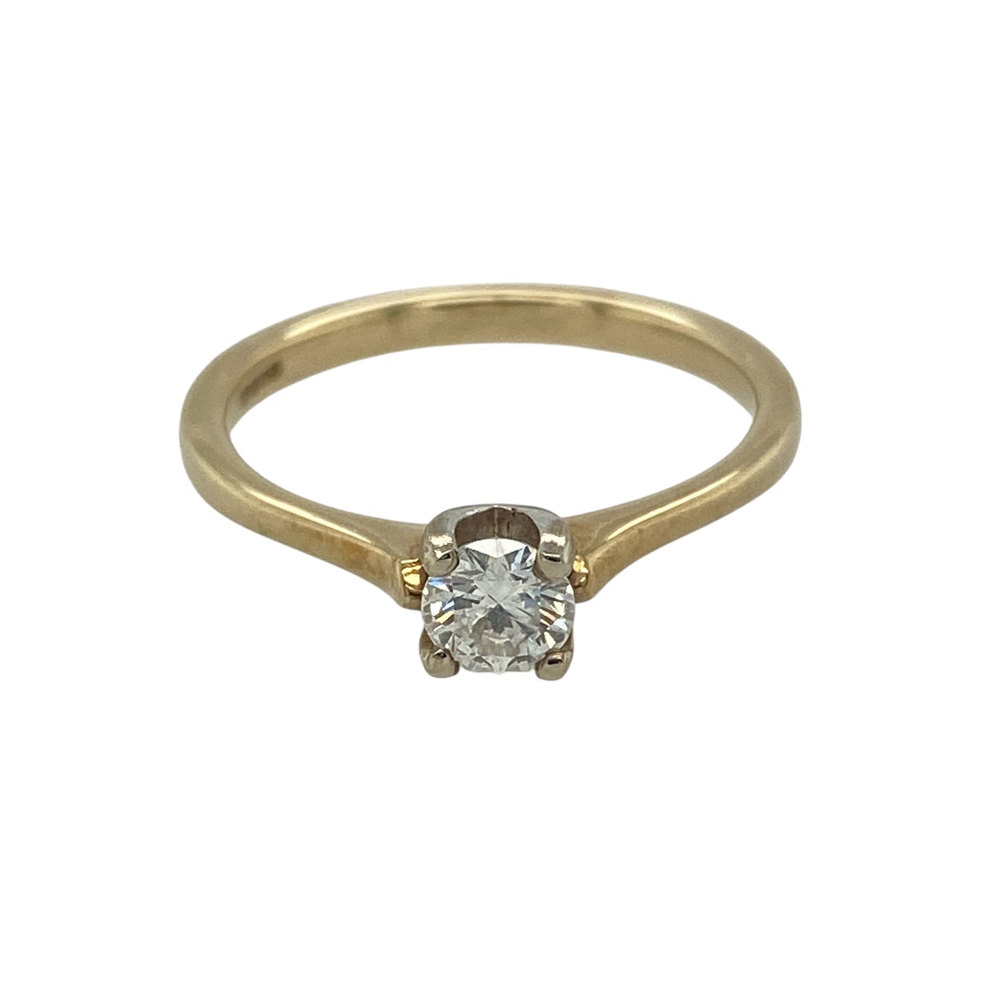 New 9ct Gold & Diamond Set Solitaire Ring