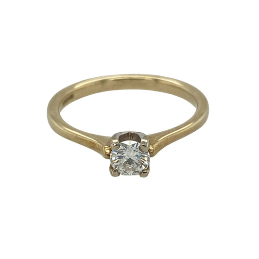 New 9ct Gold & Diamond Set Solitaire Ring