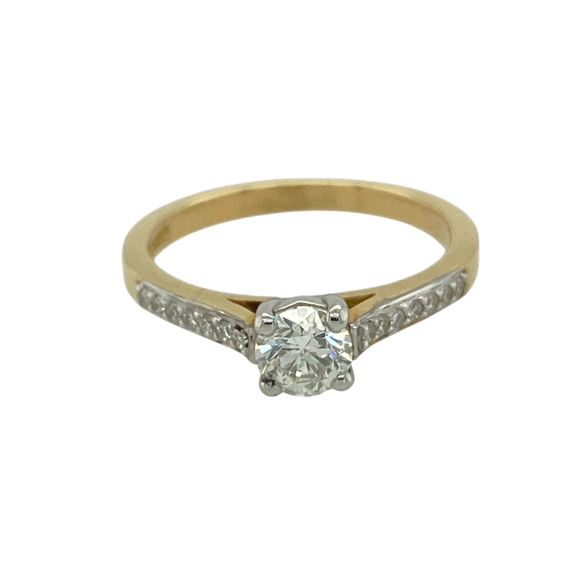 New 9ct Gold & Diamond Set Solitaire Ring