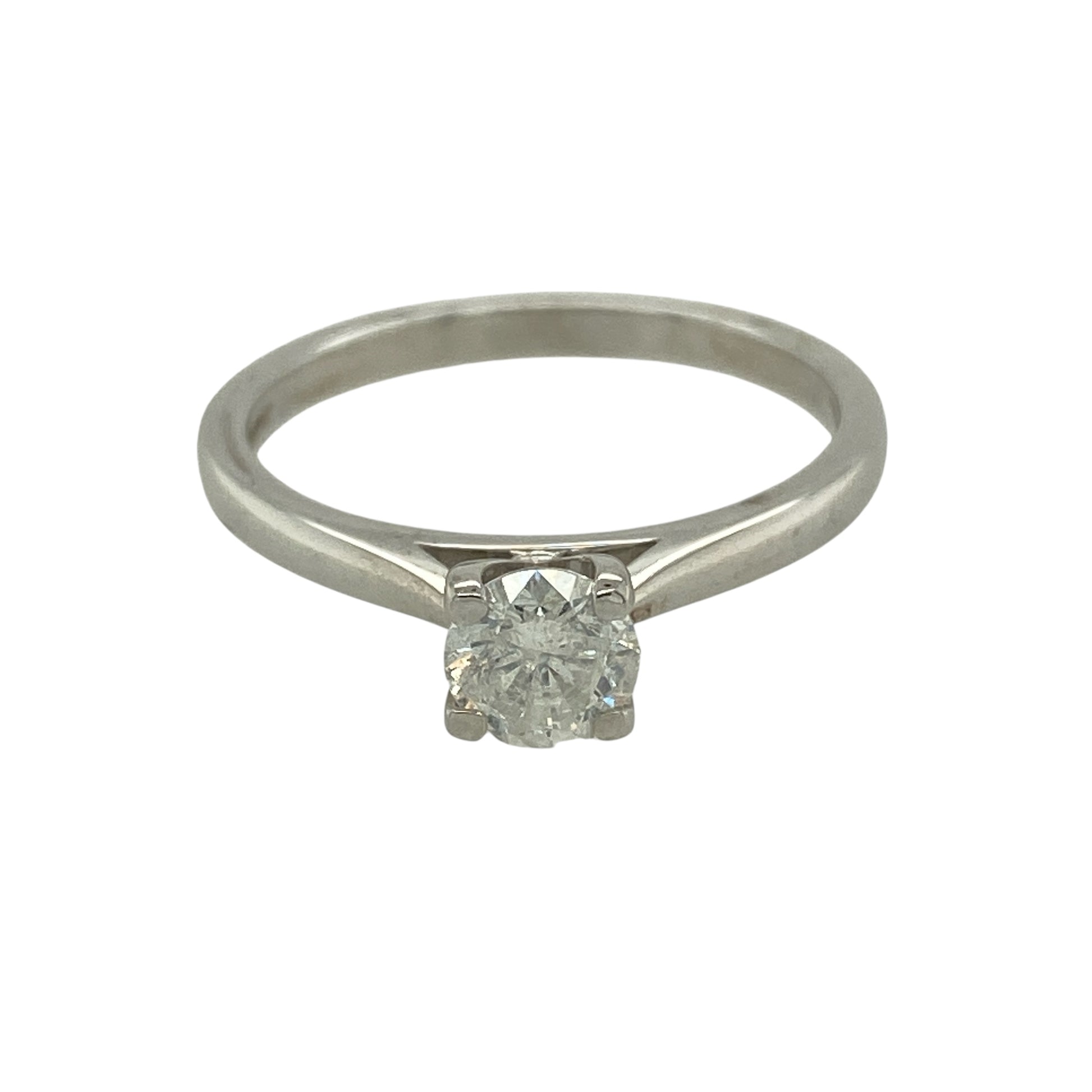 New 18ct White Gold & Diamond Set Solitaire Ring