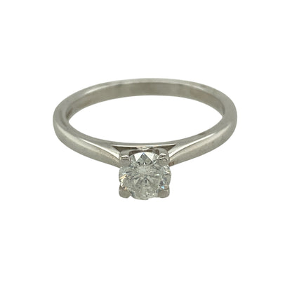 New 18ct White Gold & Diamond Set Solitaire Ring