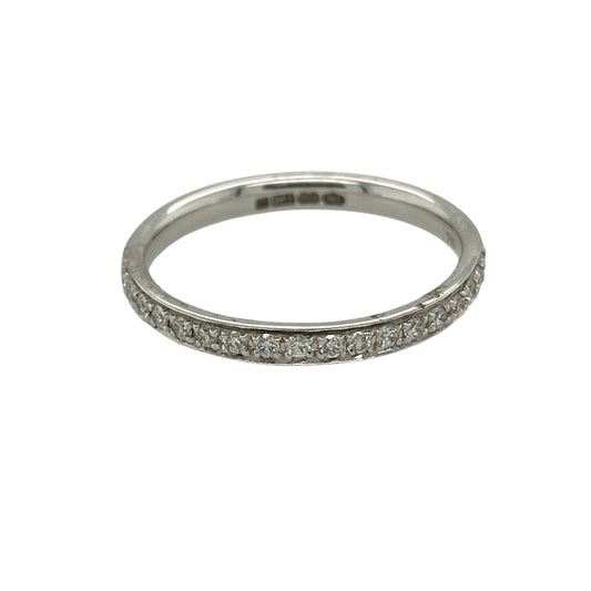 New 18ct White Gold & Diamond Set Full Eternity Band Ring