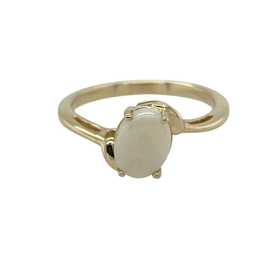 9ct Gold & Opalique Set Ring