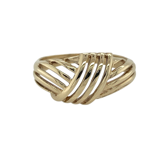 9ct Gold Swirl Ring