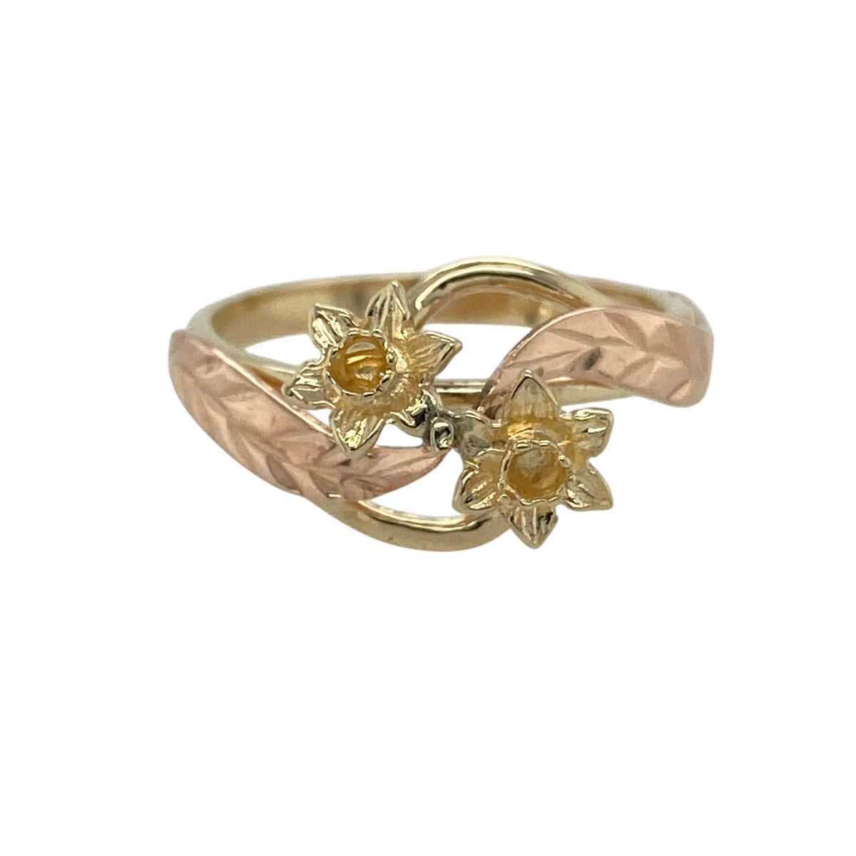 9ct Welsh Gold Daffodil Ring