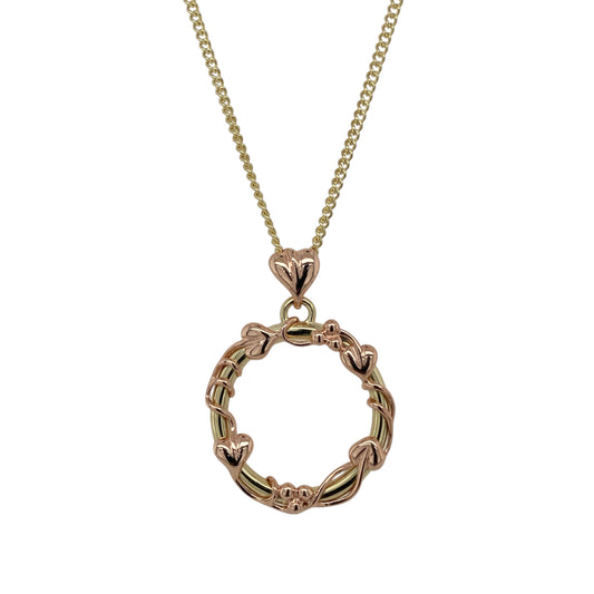 9ct Gold Clogau Tree of Life Circle 18" Necklace