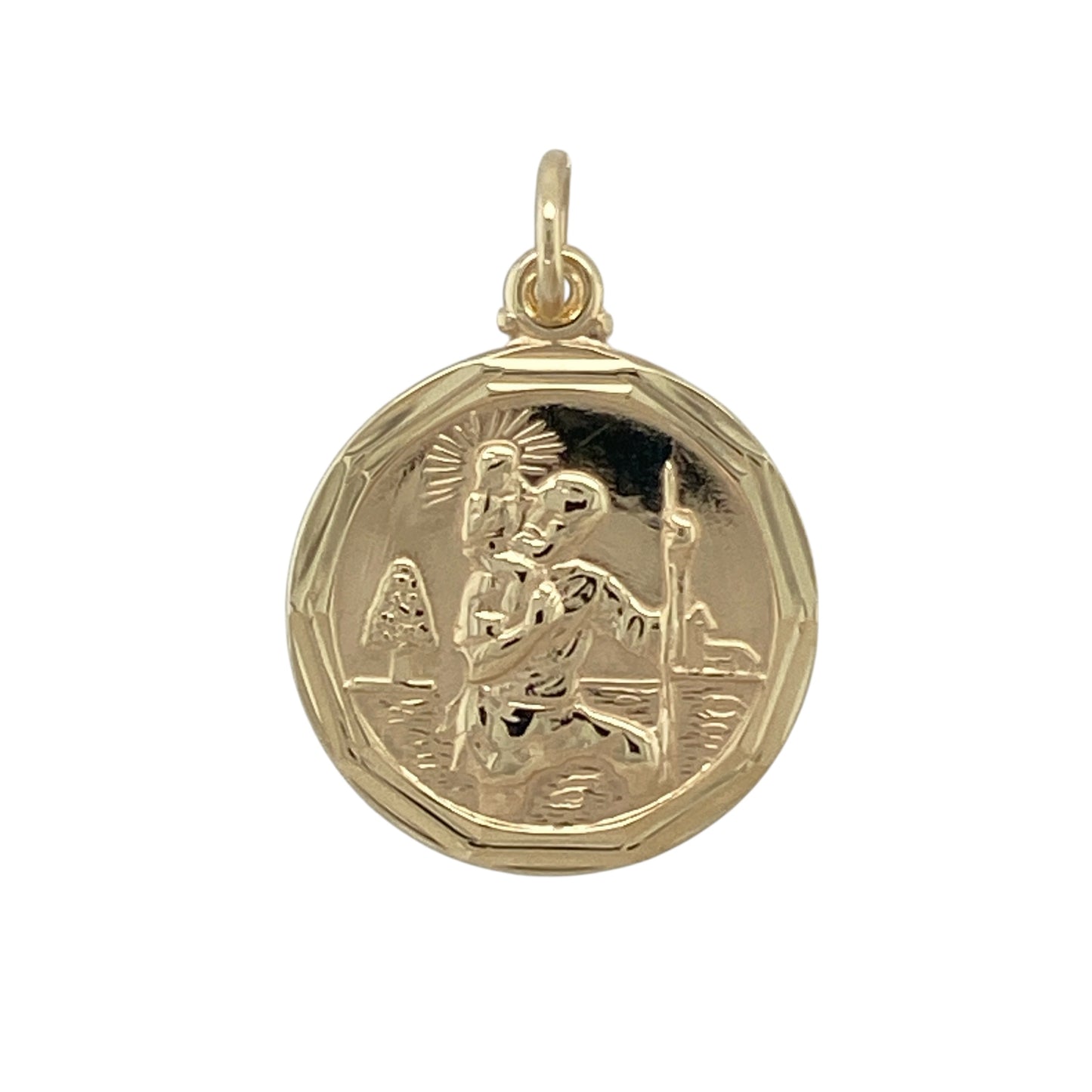 9ct Gold St Christopher Pendant
