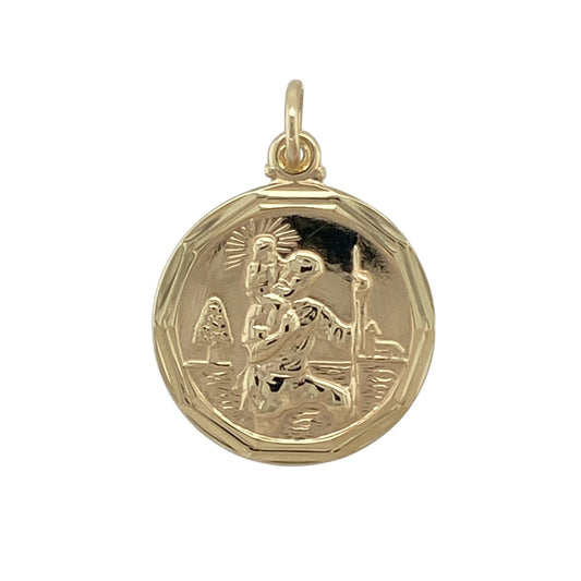 9ct Gold St Christopher Pendant
