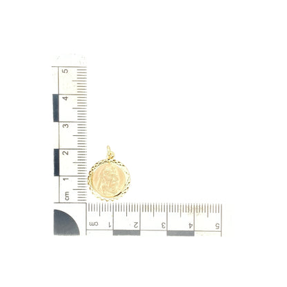 9ct Gold St Christopher Pendant