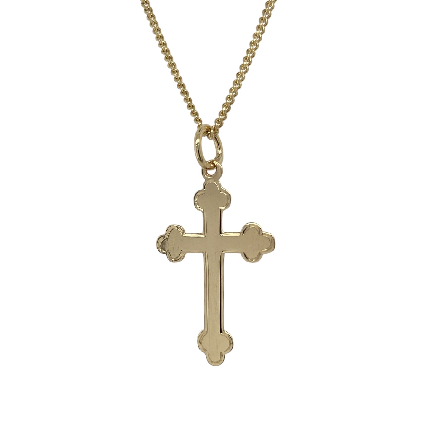 9ct Gold Cross 18" Necklace