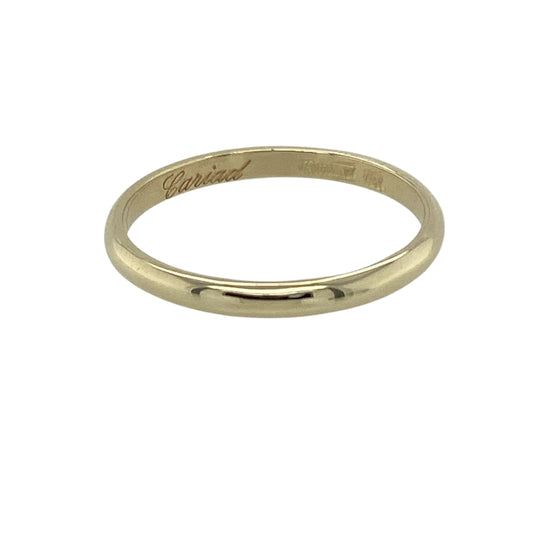 9ct Gold Clogau Cariad 2mm Wedding Band Ring