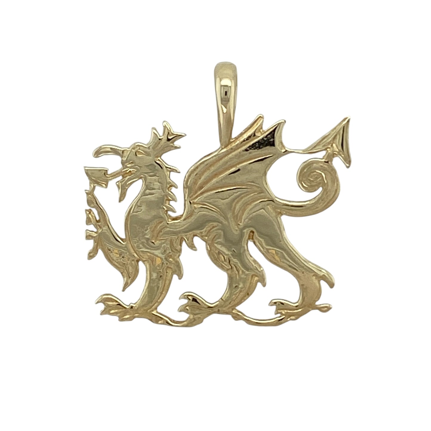 9ct Gold Welsh Dragon Pendant