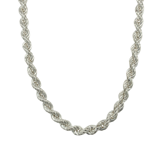 New 925 Silver 22" Rope Chain