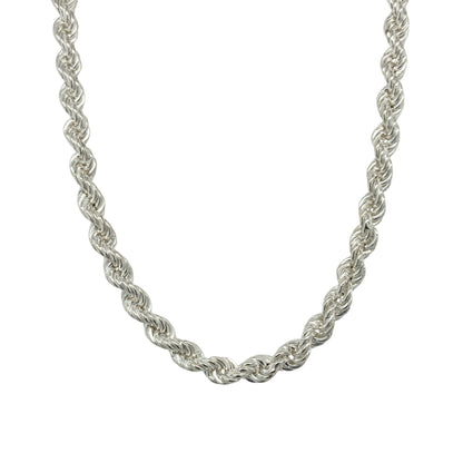 New 925 Silver 24" Rope Chain
