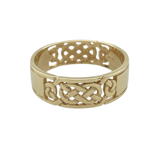 9ct Gold Celtic Knot Band Ring