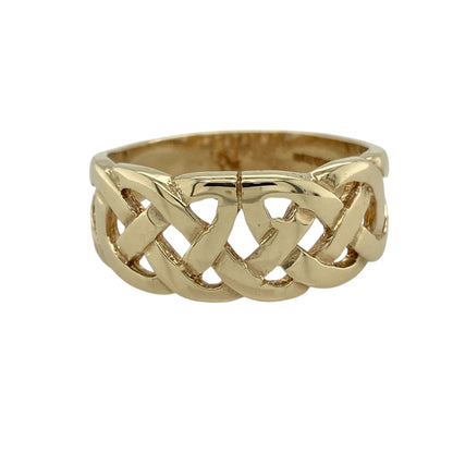 9ct Gold Celtic Knot Band Ring