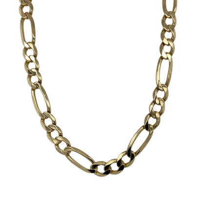 9ct Gold 21" Figaro Chain