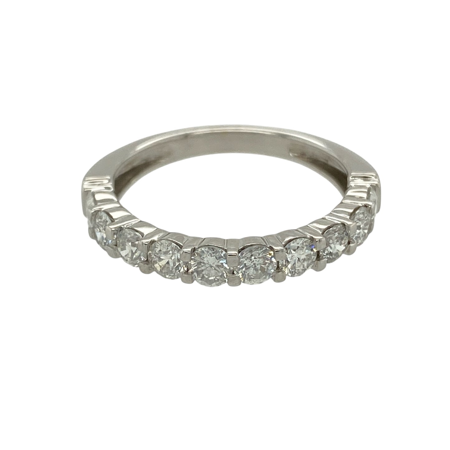 18ct White Gold & Diamond Set Band Ring