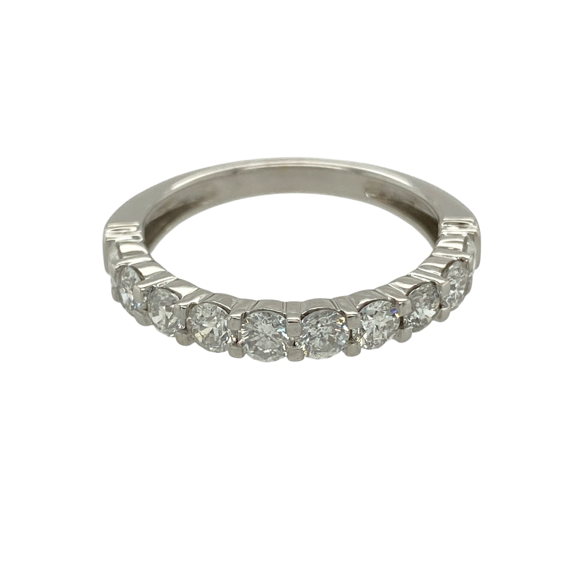 18ct White Gold & Diamond Set Band Ring
