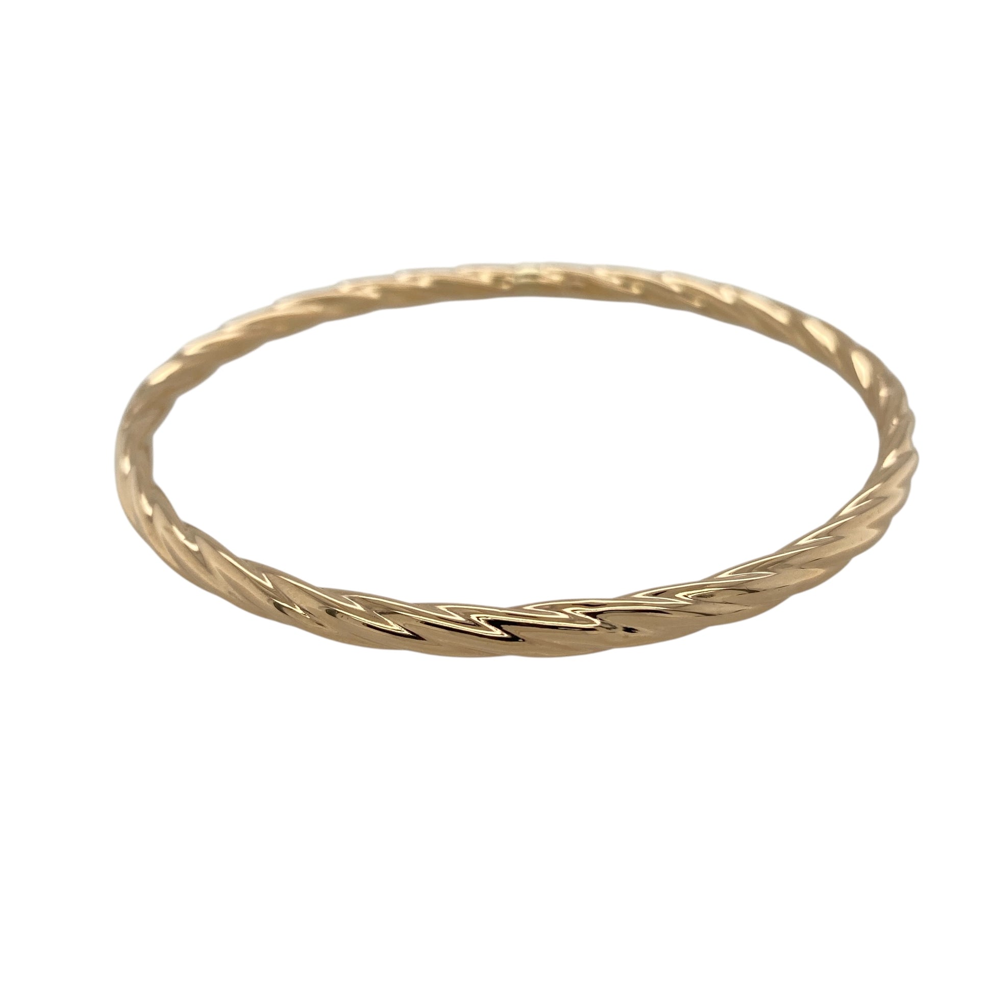 9ct Gold Twisted Bangle